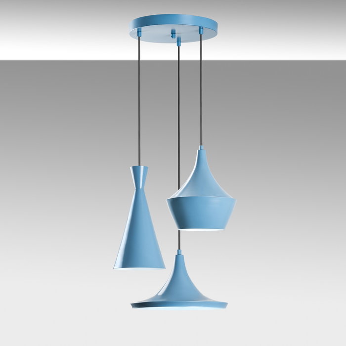 Opviq Lámpara de araña azul claro con altura ajustable Opviq Lámpara de araña azul claro con altura ajustable